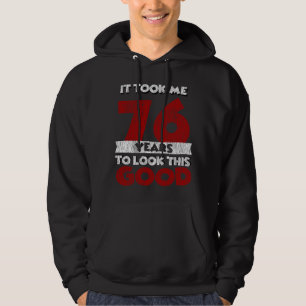Klassiek 76 Jaar Oud Grappig 76e Verjaardagscadeau Hoodie