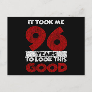 Klassiek 96 Jaar Oud Grappig 96ste Verjaardagscade Briefkaart