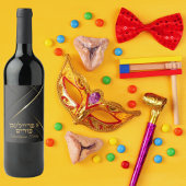 Klassiek A Freilichen Purim Wijn Etiket