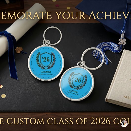 Klassiek Aangepast Universiteit Alumni Klas van 20 Sleutelhanger