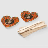 Klassiek aangepaste Lelie Bloemenfeestje Handwaaier (Niet-gemonteerd)