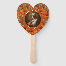 Klassiek aangepaste Lelie Bloemenfeestje Handwaaier