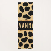 Klassiek aangepaste naam Cheetah Dierenprint Patro Yogamat (Achterkant)