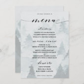 Klassiek aanpasbaar winterthemadiner menu (Voorkant / Achterkant)