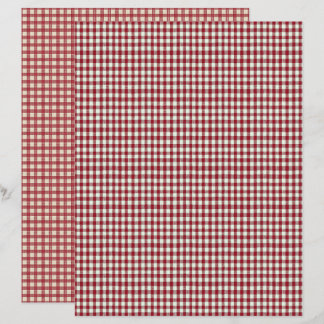 Klassiek Aardbei Geruite Scrapbook Papier