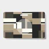 Klassiek Abstract Modern Aangepast Foto Profession Badge (Achterkant)