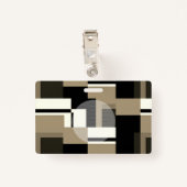 Klassiek Abstract Modern Aangepast Foto Profession Badge (Achterkant met clip)