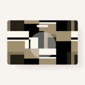 Klassiek Abstract Modern Aangepast Foto Profession Badge (Achterkant)