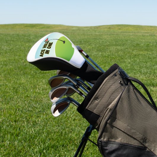 Klassiek Ace Hole in One Golfheadcover (Insitu)