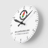 Klassiek adres website zakelijke Logo toevoegen Ronde Klok (Hoek)