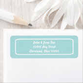 Klassiek adreslabel (Tiffany) Etiket (Insitu)