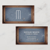 Klassiek Afbeelding Lijst | Blauwe Grunge textuur Visitekaartje (Voorkant / Achterkant)