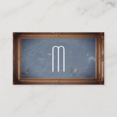 Klassiek Afbeelding Lijst | Blauwe Grunge textuur Visitekaartje (Voorkant)