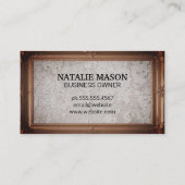 Klassiek Afbeelding Lijst | Grunge-wandtextuur Visitekaartje (Achterkant)