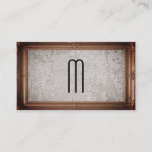 Klassiek Afbeelding Lijst | Grunge-wandtextuur Visitekaartje (Voorkant)