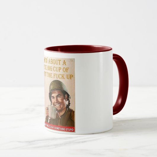 Klassiek Afbeelding STFU Mok (Voorkant rechts)