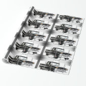 Klassiek afbeelding van auto's voor glanzend papie cadeaupapier (Uitgerold)