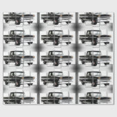 Klassiek afbeelding van auto's voor glanzend papie cadeaupapier (Vlak)