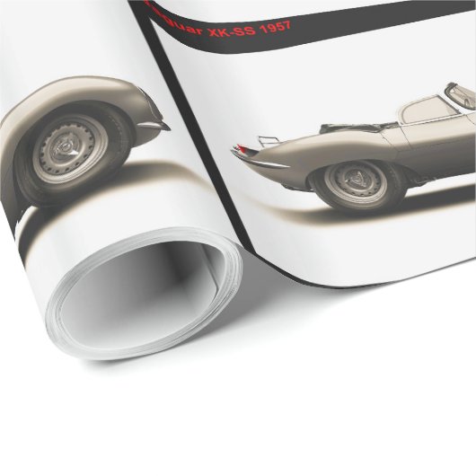 Klassiek afbeelding van auto's voor glanzend papie cadeaupapier (Rol Hoek)