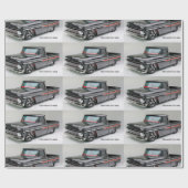 Klassiek afbeelding van auto's voor matte-wrapping cadeaupapier (Vlak)