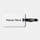 Klassiek afbeelding van de auto voor lederriem bagagelabel (Achterkant horizontaal)