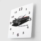 Klassiek afbeelding van de auto voor vierkant-muur vierkante klok (Hoek)