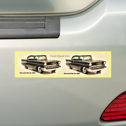 Klassiek afbeelding voor Bumpersticker (Op auto)