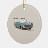 Klassiek afbeelding voor cirkelvormgeving keramisch ornament (Links)