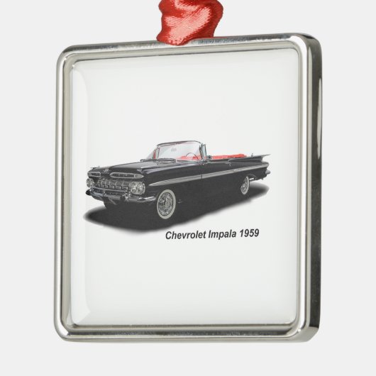 Klassiek afbeelding voor Premium-Square-Ornament Metalen Ornament (Links)