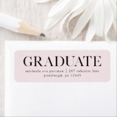 Klassiek Afstuderen mailinglabel Etiket (Insitu)