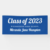 Klassiek Afstuderen voor aangepaste kleuren Spandoek (Horizontaal)