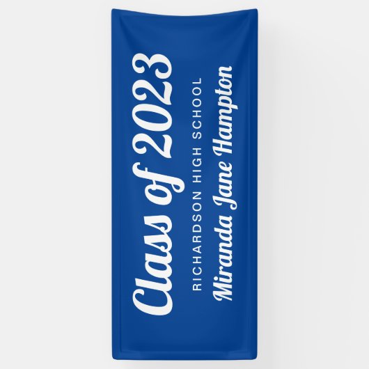 Klassiek Afstuderen voor aangepaste kleuren Spandoek (Verticaal)