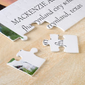 Klassiek Afstuderen | Zwarte en Witte Borstel 2 Fo Legpuzzel (Zijkant)