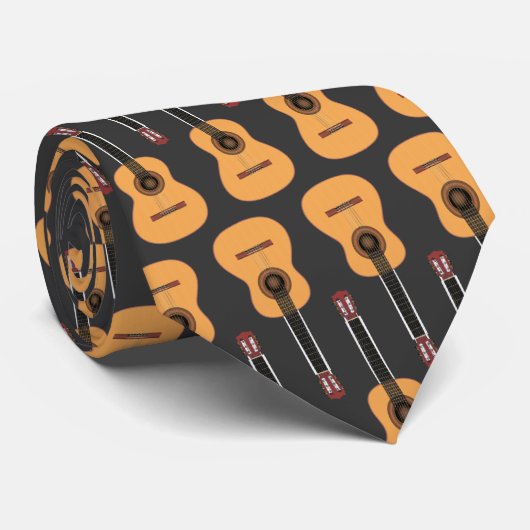Klassiek akoestisch gitaarStropdas Stropdas (Opgerold)