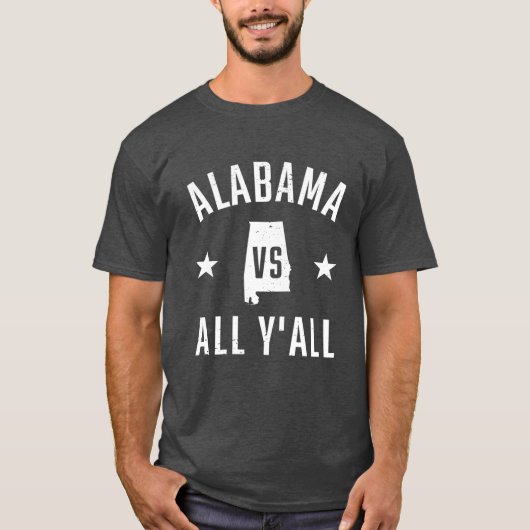Klassiek Alabama Vs All T-shirt (Voorkant)