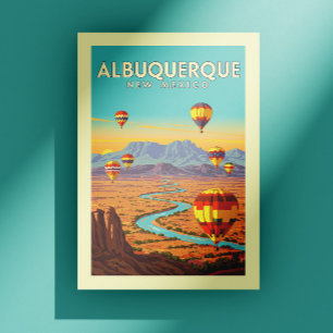 Klassiek Albuquerque New Mexico Briefkaart