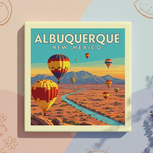 Klassiek Albuquerque New Mexico Tegeltje