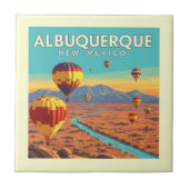 Klassiek Albuquerque New Mexico Tegeltje (Voorkant)