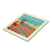 Klassiek Albuquerque New Mexico Tegeltje (Zijkant)