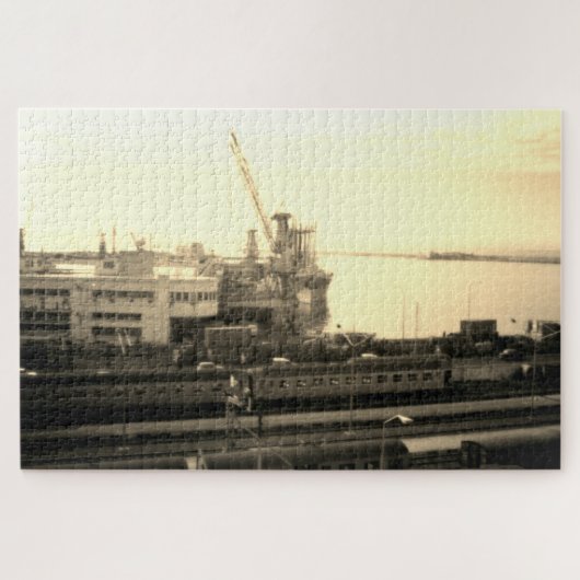 Klassiek Algerije Algiers havenoverzicht Legpuzzel (Horizontaal)