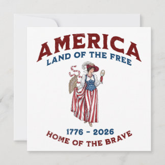 Klassiek Amerika 250e verjaardag 1776-2026 Kaart
