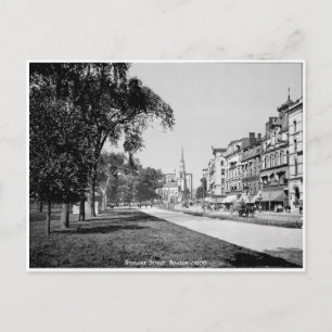 Klassiek Amerika, Tremont street Boston Briefkaart