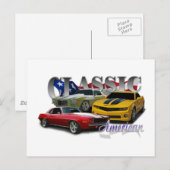 Klassiek Amerikaans Briefkaart (Voorkant / Achterkant)