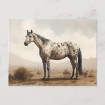 Klassiek Amerikaans Briefkaart van Appaloosa Horse