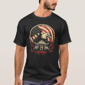 Klassiek Amerikaans Eagle & Witte Huis T-shirt (Voorkant)