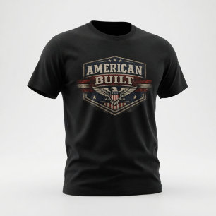 Klassiek Amerikaans Gebouwd T-shirt
