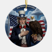 Klassiek Amerikaans patriottisme Keramisch Ornament (Voorkant)