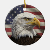 Klassiek Amerikaans patriottisme  Keramisch Ornament (Voorkant)