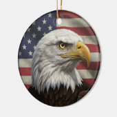 Klassiek Amerikaans patriottisme  Keramisch Ornament (Links)