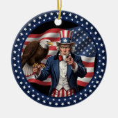 Klassiek Amerikaans patriottisme Keramisch Ornament (Voorkant)
